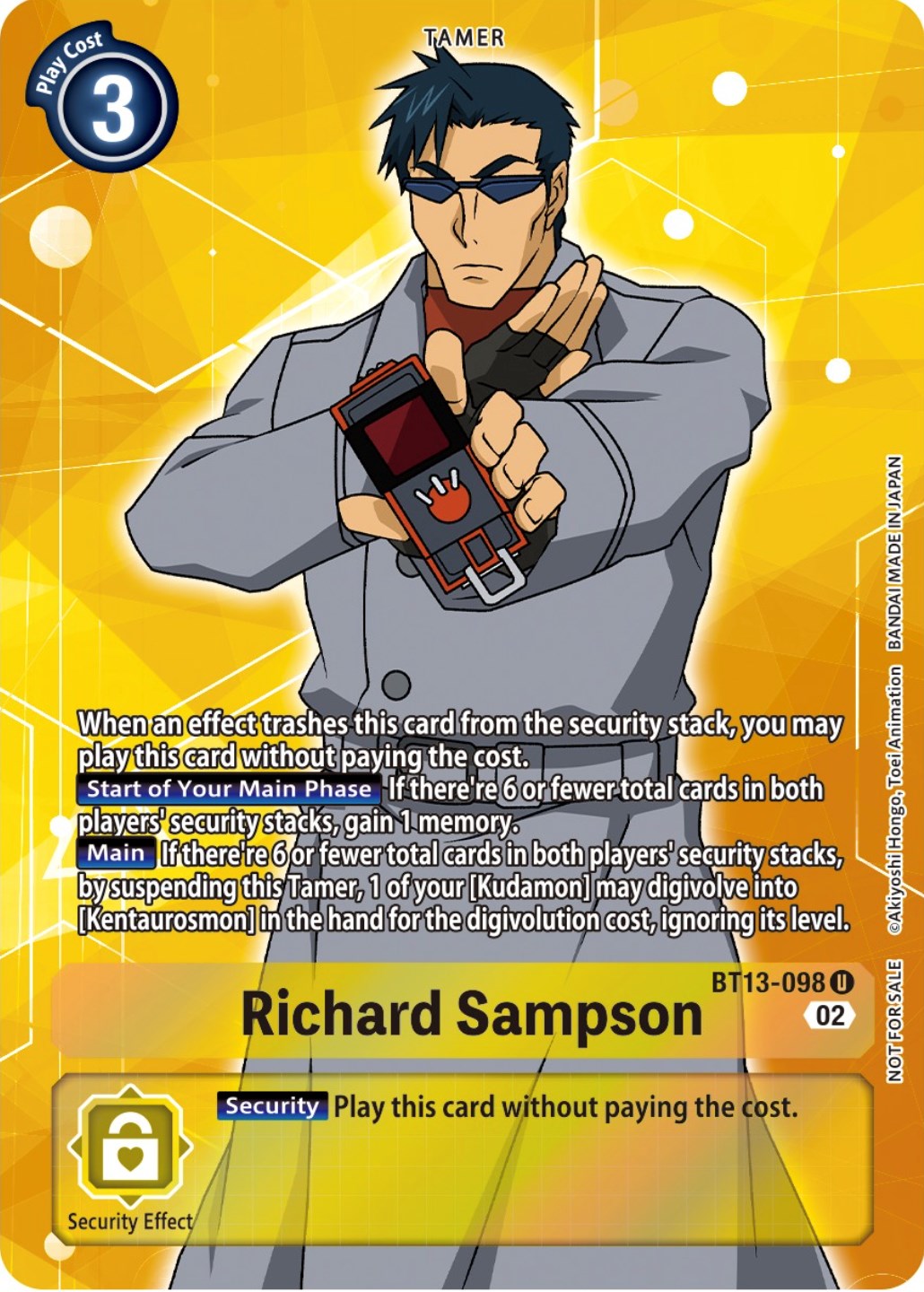 Richard Sampson [BT13-098] (Box Topper) [Versus Royal Knights Booster] | Event Horizon Hobbies CA