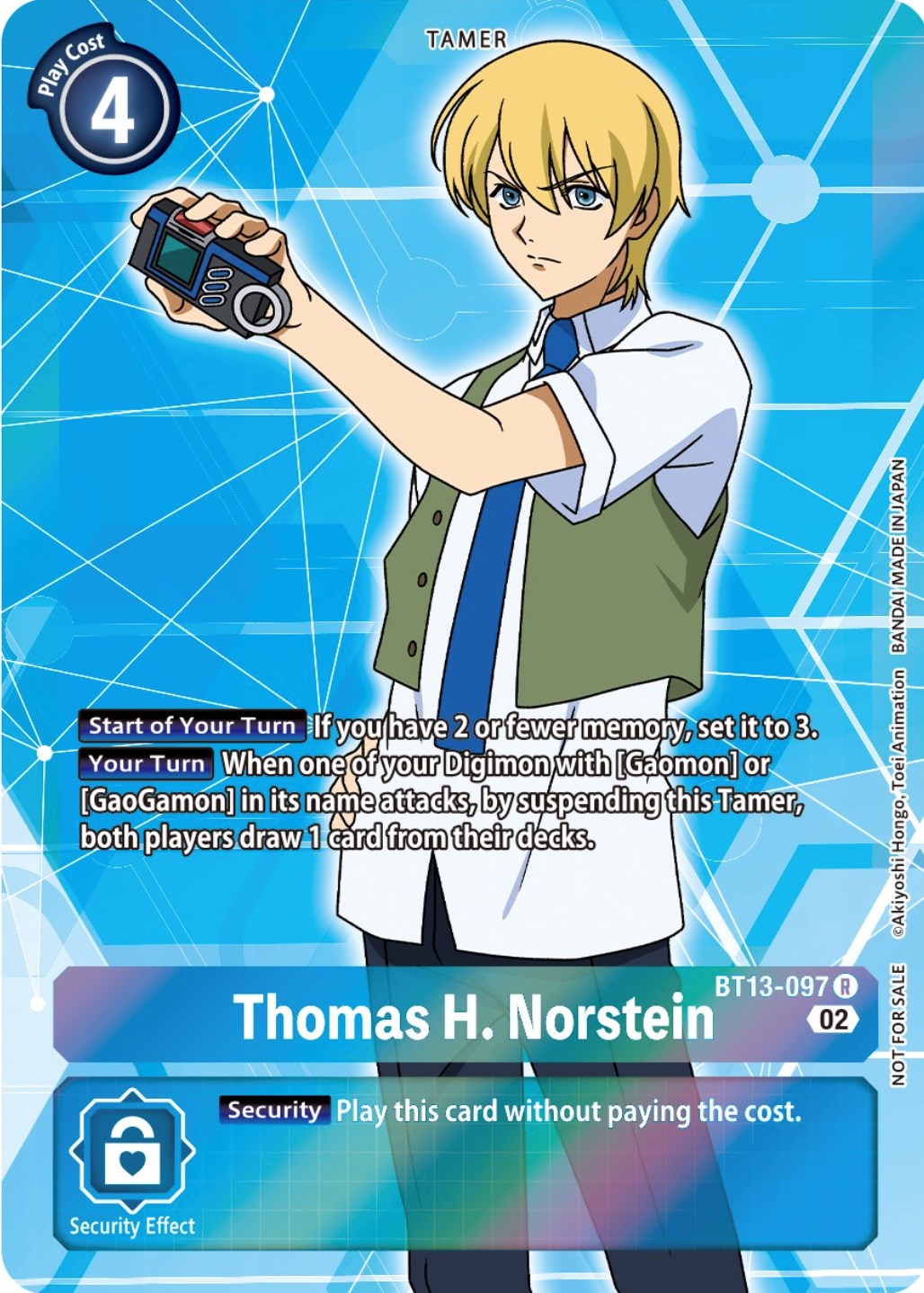 Thomas H. Norstein [BT13-097] (Box Topper) [Versus Royal Knights Booster] | Event Horizon Hobbies CA