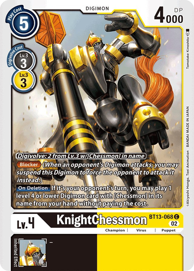 KnightChessmon [BT13-068] [Versus Royal Knights Booster] | Event Horizon Hobbies CA