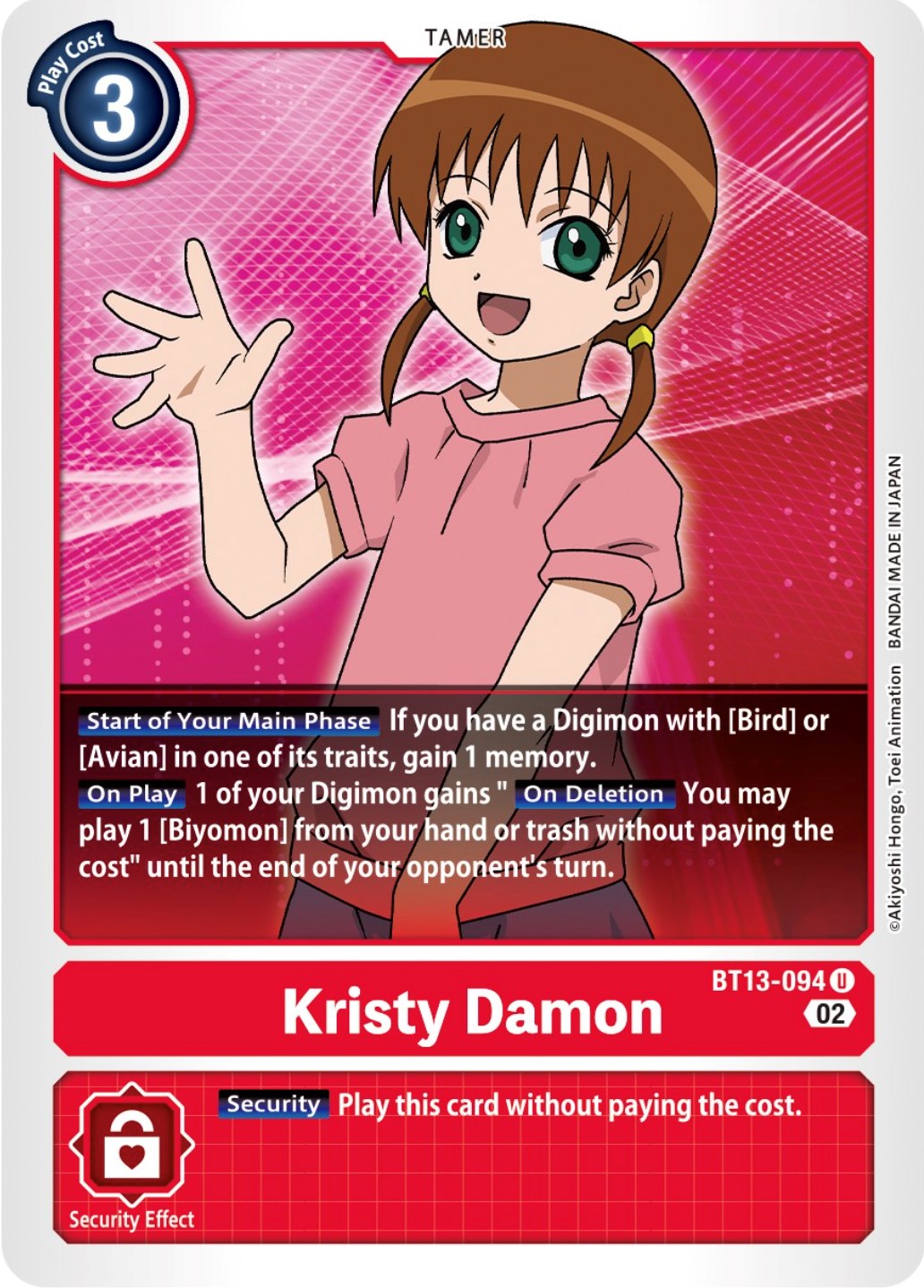 Kristy Damon [BT13-094] [Versus Royal Knights Booster] | Event Horizon Hobbies CA