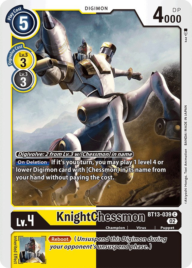 KnightChessmon [BT13-039] [Versus Royal Knights Booster] | Event Horizon Hobbies CA