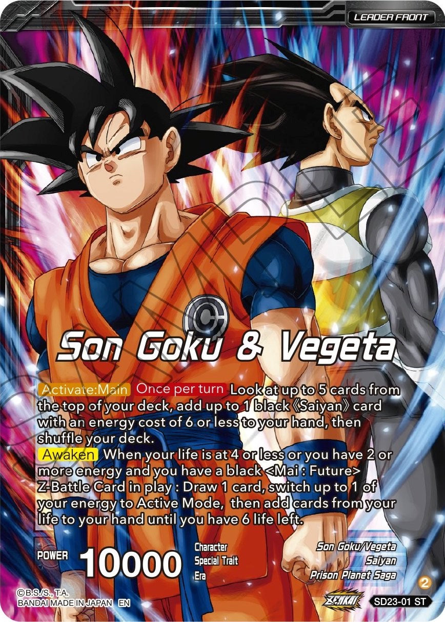 Son Goku & Vegeta // SSB Vegito, Shining Warrior (SD23-01) [Critical Blow] | Event Horizon Hobbies CA