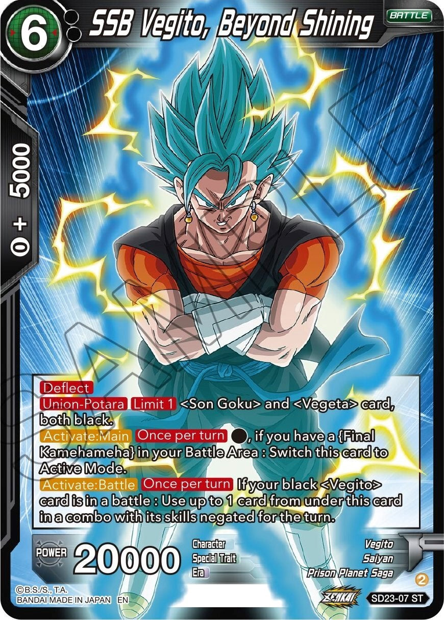 SSB Vegito, Beyond Shining (SD23-07) [Critical Blow] | Event Horizon Hobbies CA