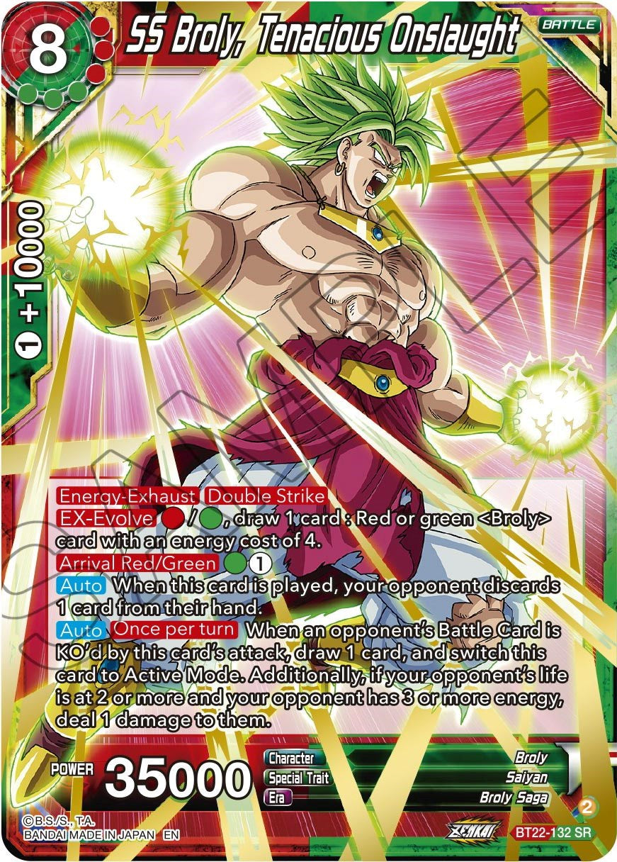 SS Broly, Tenacious Onslaught (BT22-132) [Critical Blow] | Event Horizon Hobbies CA