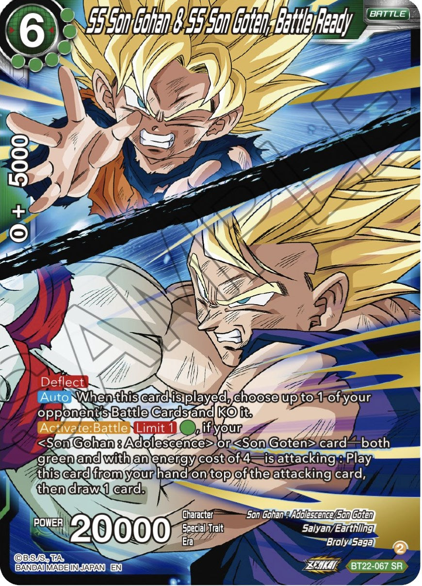 SS Son Gohan & SS Son Goten, Battle Ready (BT22-067) [Critical Blow] | Event Horizon Hobbies CA