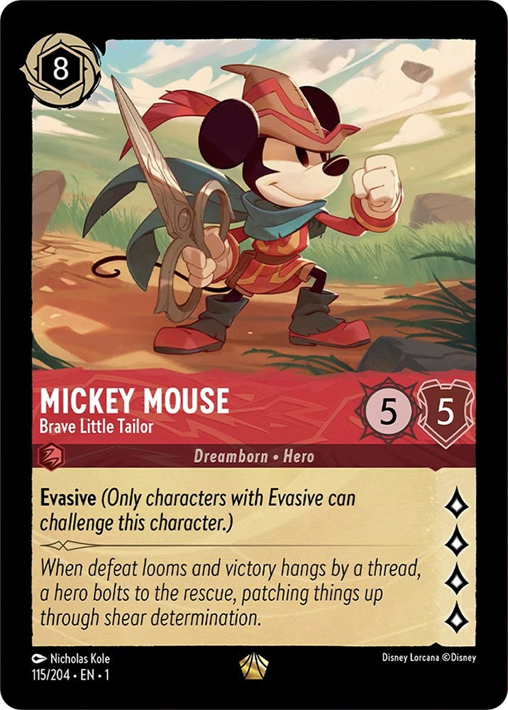 Mickey Mouse - Brave Little Tailor (115/204) [The First Chapter] | Event Horizon Hobbies CA