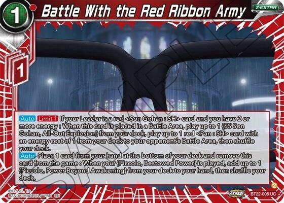 Battle With the Red Ribbon Army (BT22-006) [Critical Blow] | Event Horizon Hobbies CA