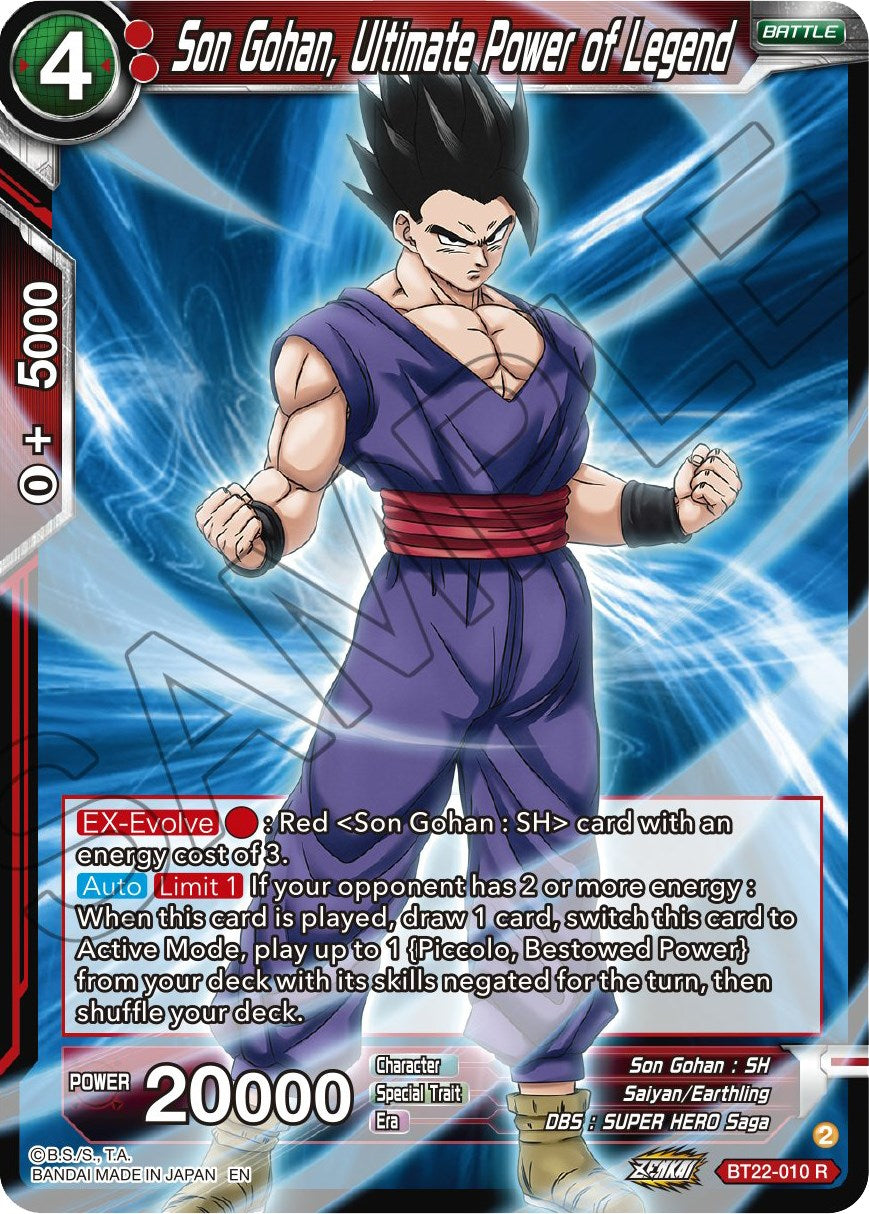 Son Gohan, Ultimate Power of Legend (BT22-010) [Critical Blow] | Event Horizon Hobbies CA