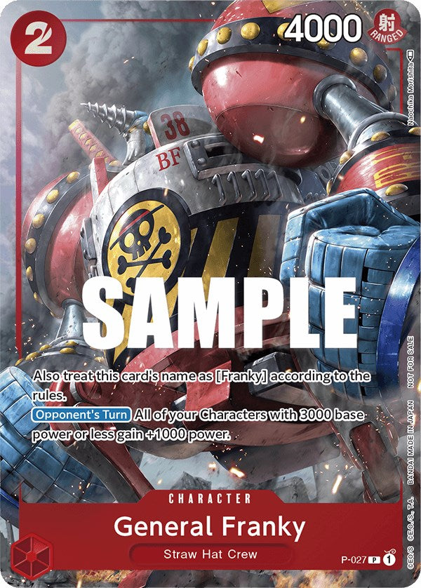 General Franky (Event Pack Vol. 2) [One Piece Promotion Cards] | Event Horizon Hobbies CA