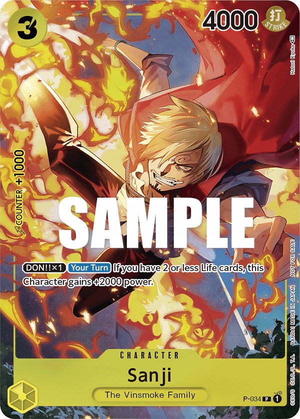 Sanji (Event Pack Vol. 2) [One Piece Promotion Cards] | Event Horizon Hobbies CA