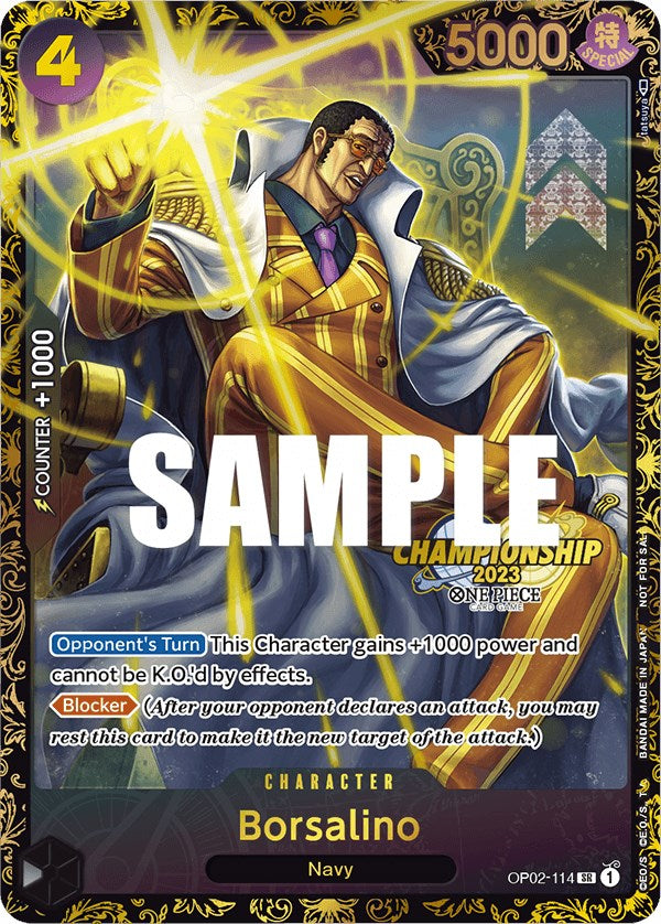 Borsalino (Championship 2023) [One Piece Promotion Cards] | Event Horizon Hobbies CA