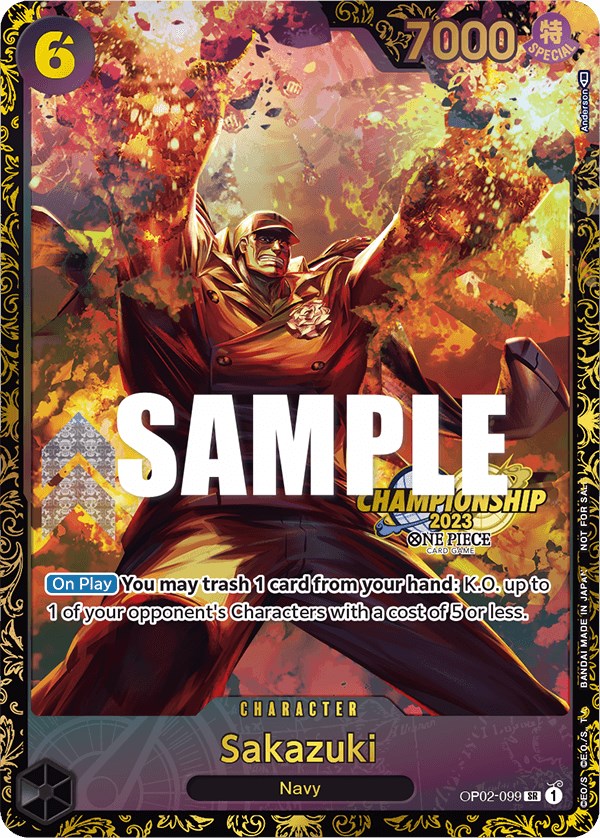 Sakazuki (Championship 2023) [One Piece Promotion Cards] | Event Horizon Hobbies CA