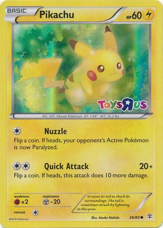 Pikachu (26/83) (Toys R Us Promo) [Miscellaneous Cards] | Event Horizon Hobbies CA