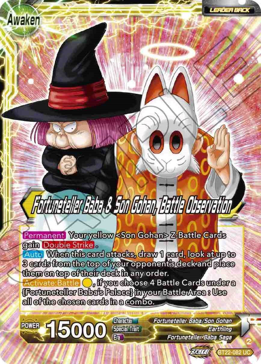 Fortuneteller Baba // Fortuneteller Baba & Son Gohan, Battle Observation (BT22-082) [Critical Blow] | Event Horizon Hobbies CA