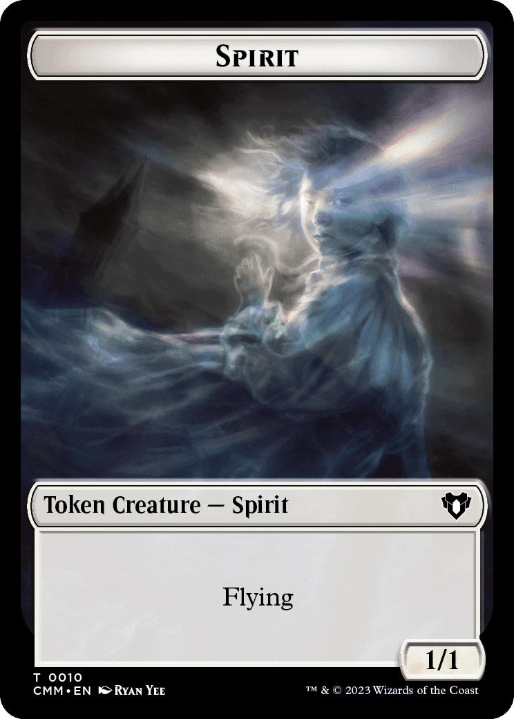 Spirit (0010) // Drake Double-Sided Token [Commander Masters Tokens] | Event Horizon Hobbies CA