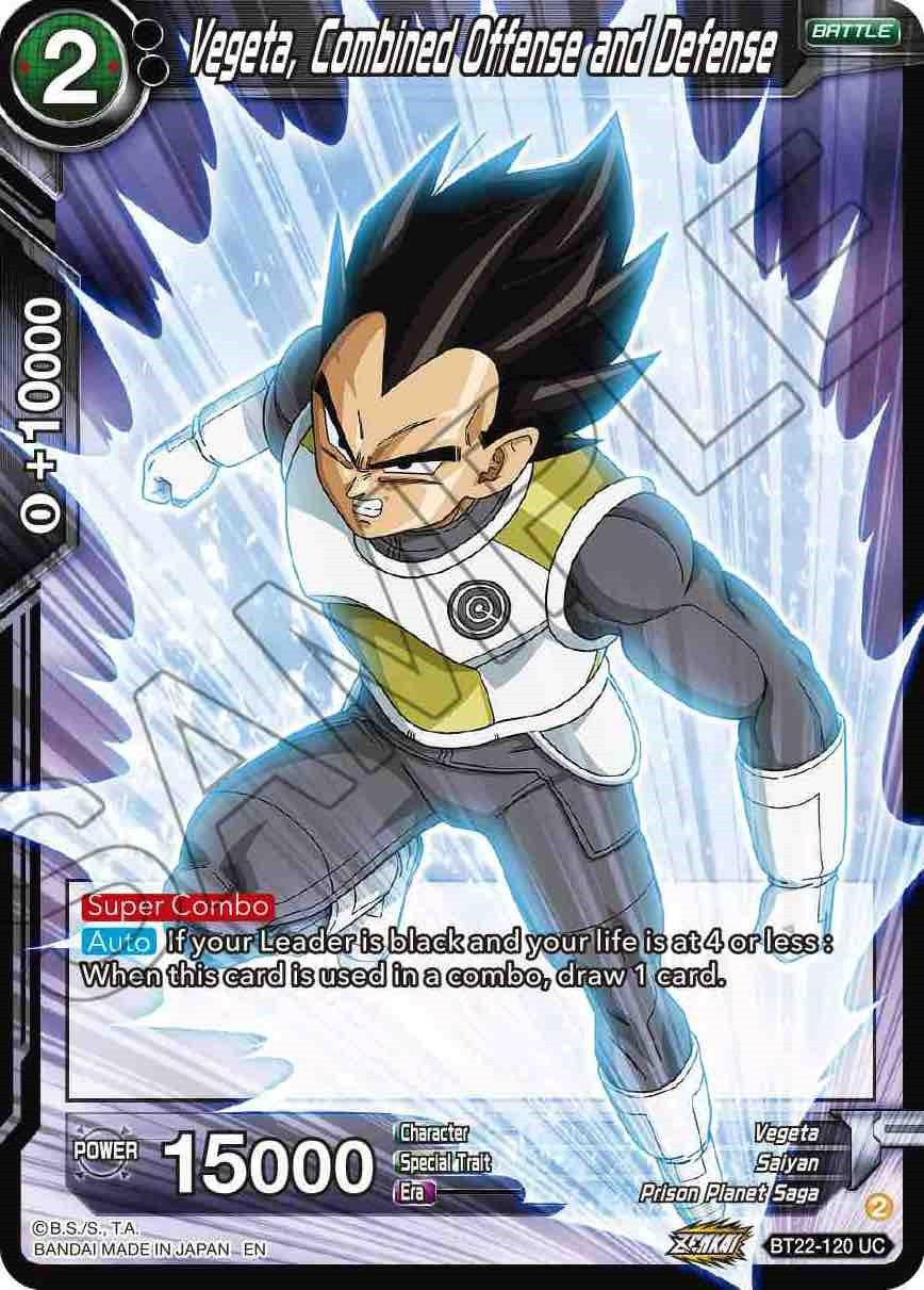 Vegeta, Combined Offense and Defense (BT22-120) [Critical Blow] | Event Horizon Hobbies CA