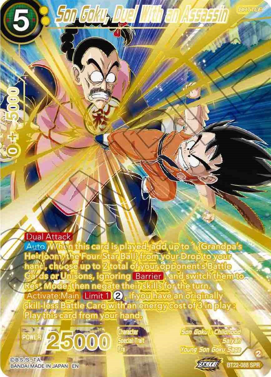 Son Goku, Duel With Assassin (SPR) (BT22-088) [Critical Blow] | Event Horizon Hobbies CA