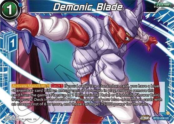 Demonic Blade (BT22-036) [Critical Blow] | Event Horizon Hobbies CA