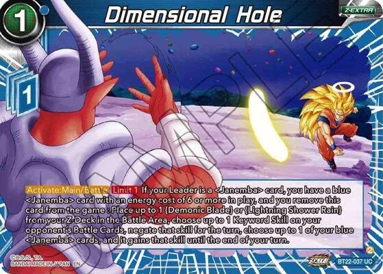 Dimensional Hole (BT22-037) [Critical Blow] | Event Horizon Hobbies CA