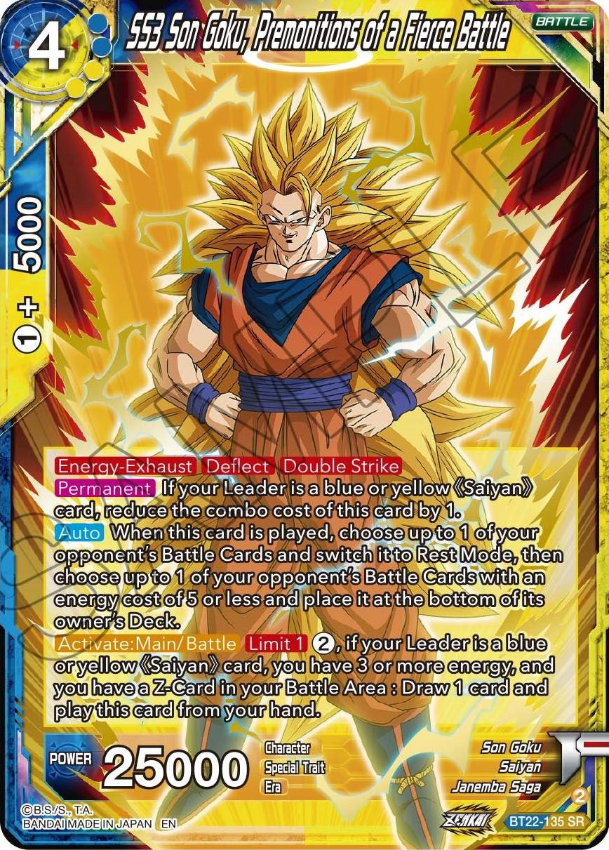 SS3 Son Goku, Premonitions of a Fierce Battle (BT22-135) [Critical Blow] | Event Horizon Hobbies CA