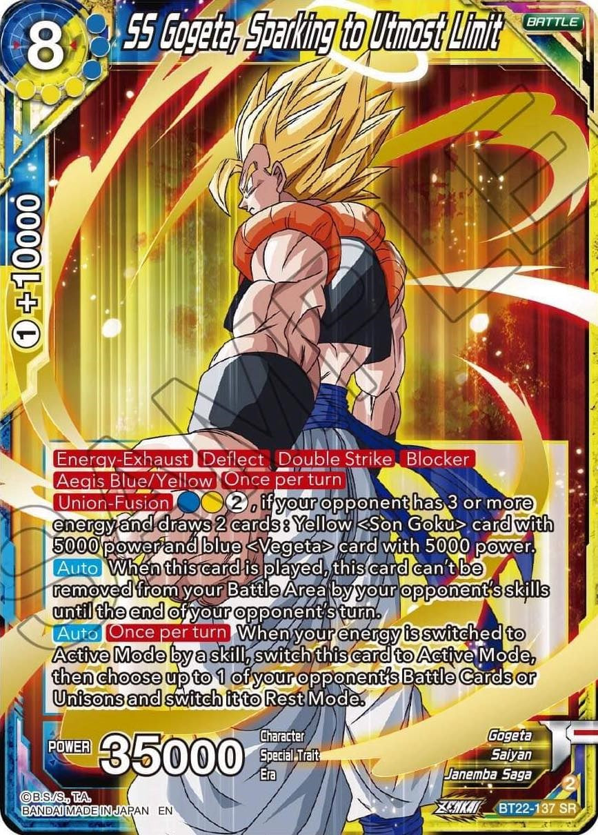 SS Gogeta, Sparking to Utmost Limit (BT22-137) [Critical Blow] | Event Horizon Hobbies CA