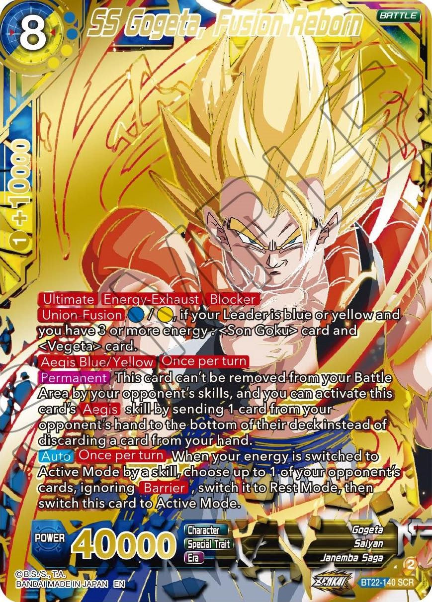 SS Gogeta, Fusion Reborn (BT22-140) [Critical Blow] | Event Horizon Hobbies CA