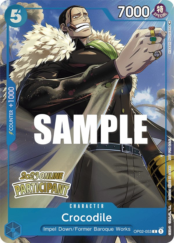 Crocodile (Online Regional 2023) [Participant] [One Piece Promotion Cards] | Event Horizon Hobbies CA