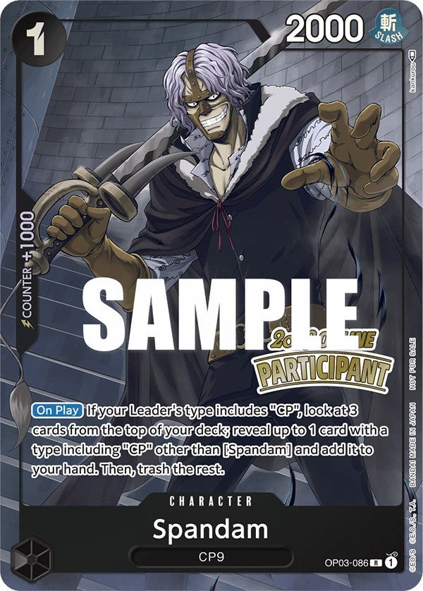 Spandam (Online Regional 2023) [Participant] [One Piece Promotion Cards] | Event Horizon Hobbies CA