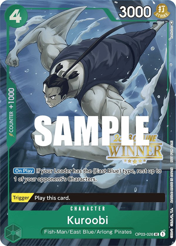 Kuroobi (Online Regional 2023) [Winner] [One Piece Promotion Cards] | Event Horizon Hobbies CA