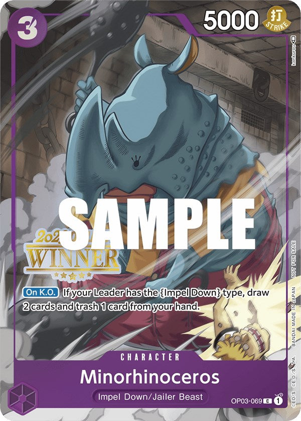 Minorhinoceros (Online Regional 2023) [Winner] [One Piece Promotion Cards] | Event Horizon Hobbies CA