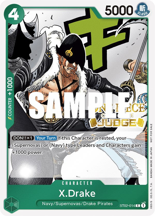 X.Drake (Judge Pack Vol. 2) [One Piece Promotion Cards] | Event Horizon Hobbies CA