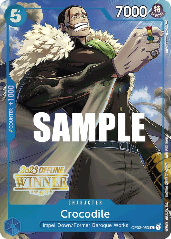 Crocodile (Offline Regional 2023) [Winner] [One Piece Promotion Cards] | Event Horizon Hobbies CA