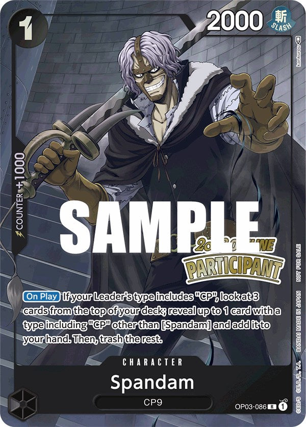 Spandam (Offline Regional 2023) [Participant] [One Piece Promotion Cards] | Event Horizon Hobbies CA