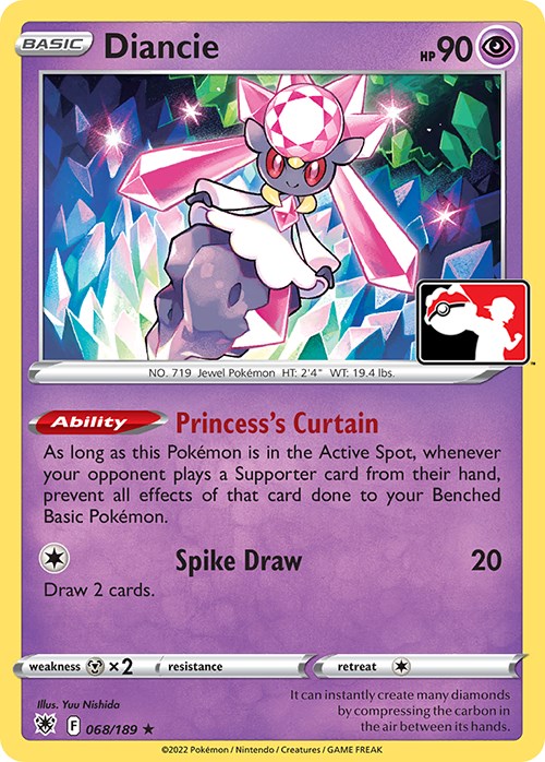 Diancie (068/189) [Prize Pack Series Three] | Event Horizon Hobbies CA