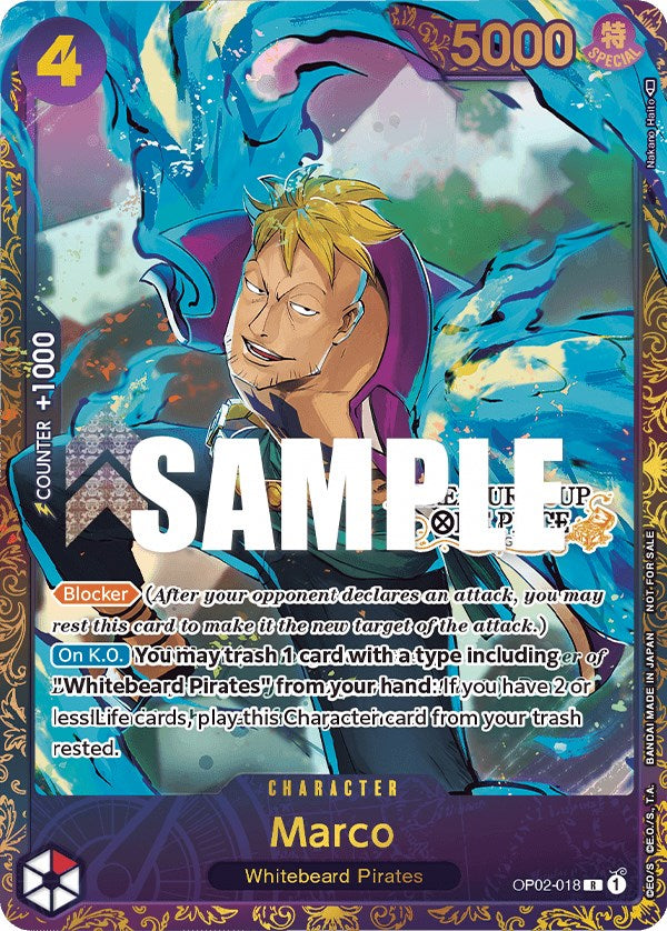 Marco (Treasure Cup) [One Piece Promotion Cards] | Event Horizon Hobbies CA