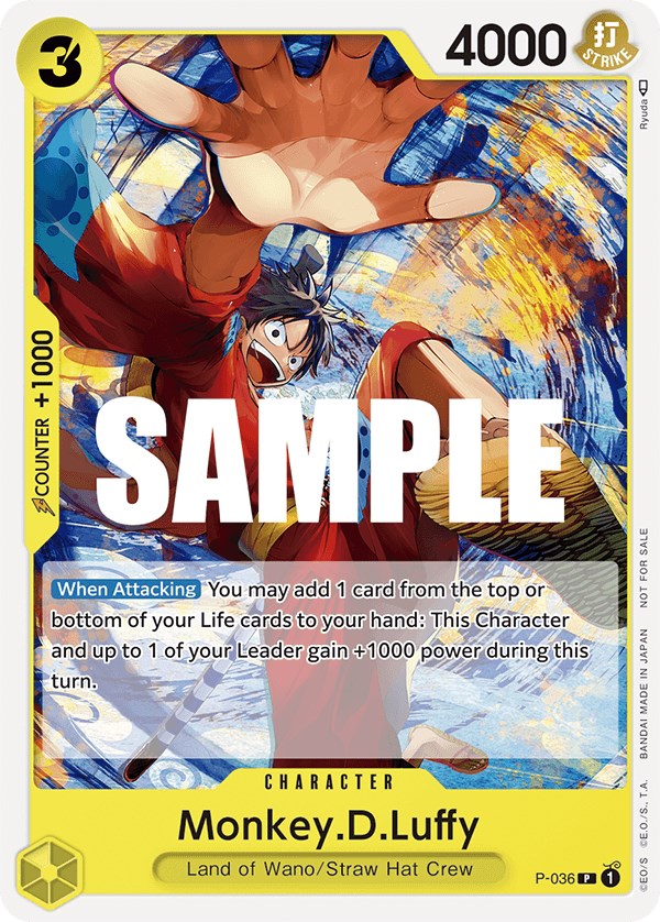 Monkey.D.Luffy (Pre-Release Tournament) [One Piece Promotion Cards] | Event Horizon Hobbies CA