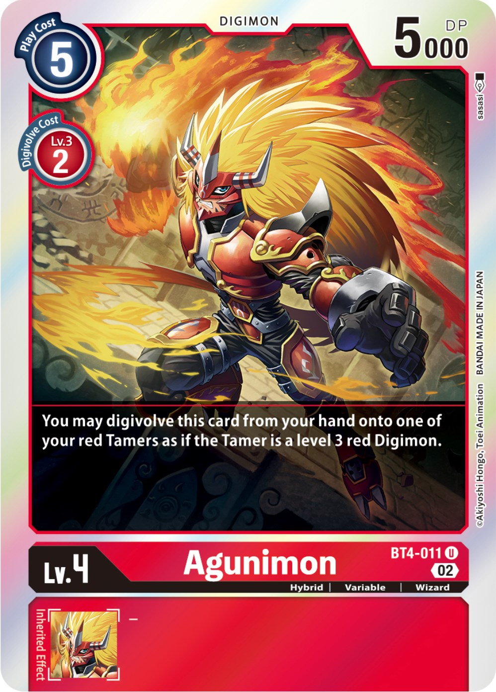 Agunimon [BT4-011] [Resurgence Booster] | Event Horizon Hobbies CA