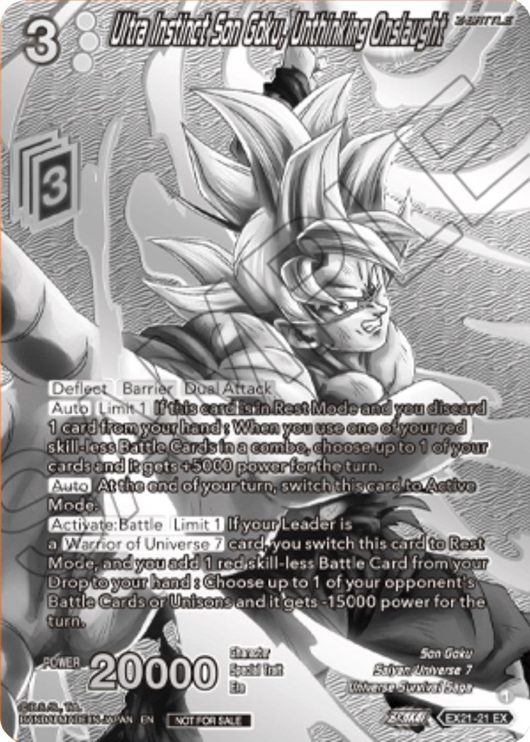 Ultra Instinct Son Goku, Unthinking Onslaught (2023 Offline Regionals Silver Print) (EX21-21) [Promotion Cards] | Event Horizon Hobbies CA