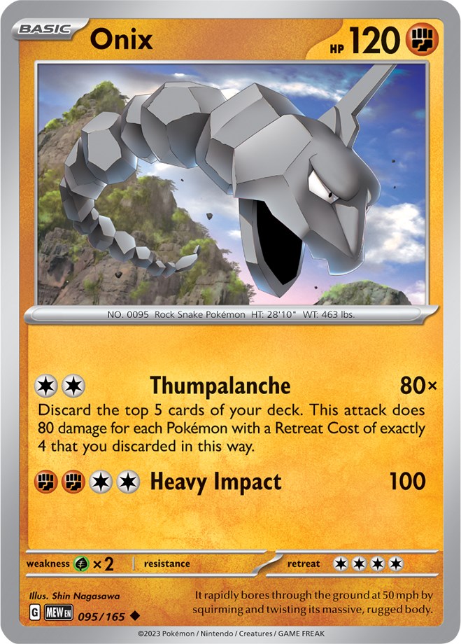 Onix (095/165) [Scarlet & Violet 151]