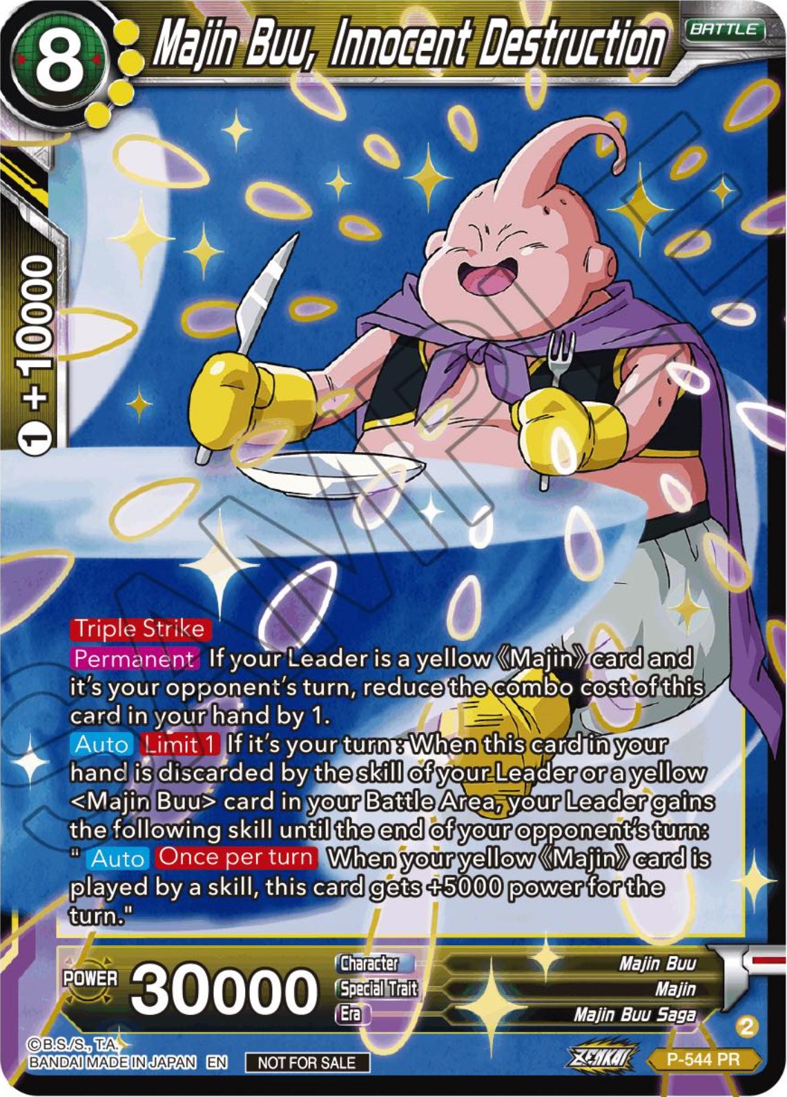 Majin Buu, Innocent Destruction (Championship Selection Pack 2023 Vol.3) (Gold-Stamped) (P-544) [Tournament Promotion Cards] | Event Horizon Hobbies CA