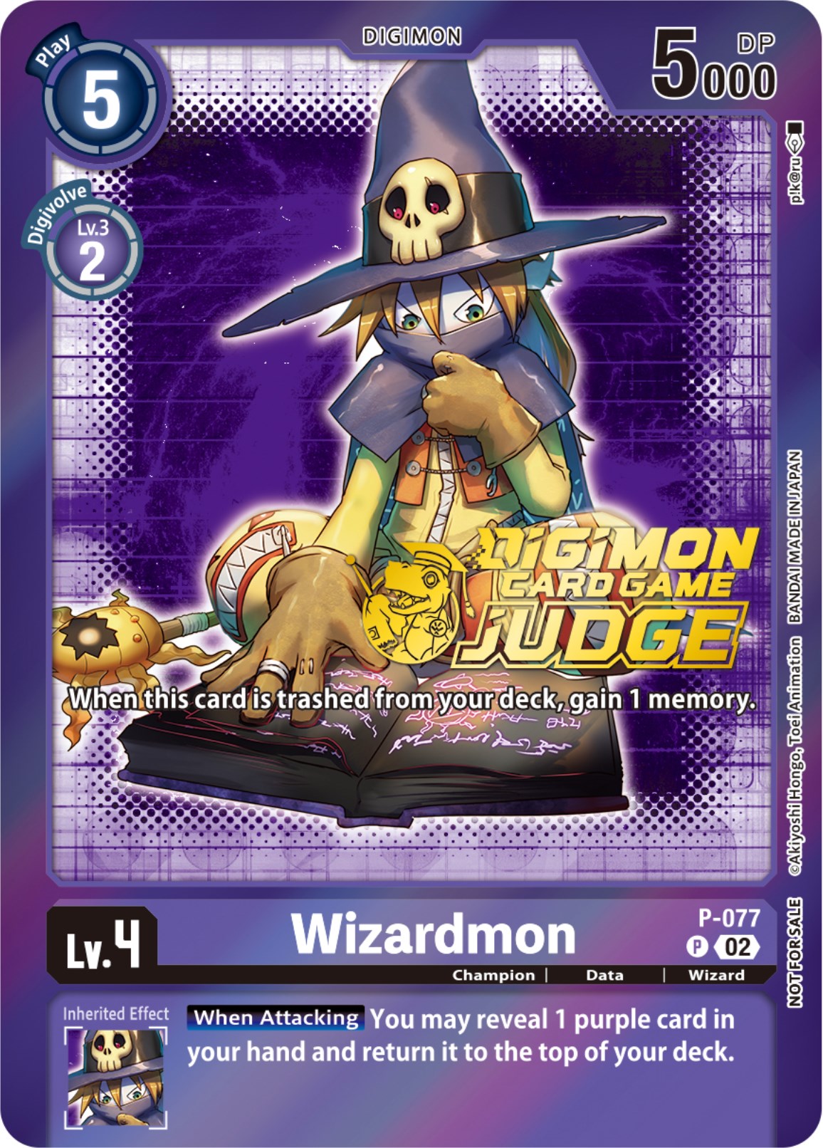 Wizardmon [P-077] (Judge Pack 4) [Promotional Cards] | Event Horizon Hobbies CA