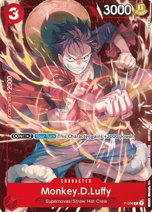 Monkey.D.Luffy (P-006) (Retail Promo) [One Piece Promotion Cards] | Event Horizon Hobbies CA