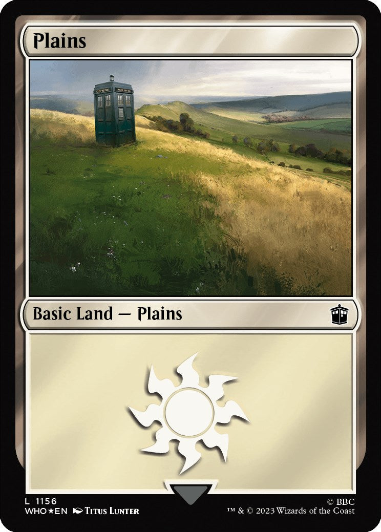 Plains (1156) (Surge Foil) [Doctor Who] | Event Horizon Hobbies CA