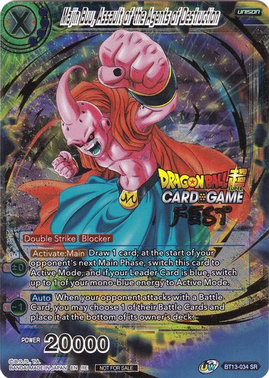 Majin Buu, Assault of the Agents of Destruction (Card Game Fest 2022) (BT13-034) [Tournament Promotion Cards] | Event Horizon Hobbies CA