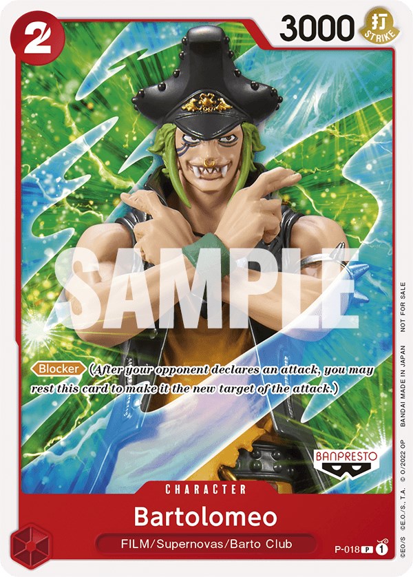 Bartolomeo (One Piece Film Red) [One Piece Promotion Cards] | Event Horizon Hobbies CA