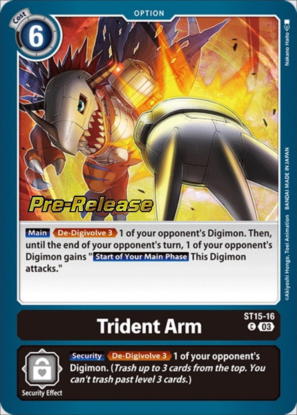 Trident Arm [ST15-16] [Starter Deck: Dragon of Courage Pre-Release Cards] | Event Horizon Hobbies CA