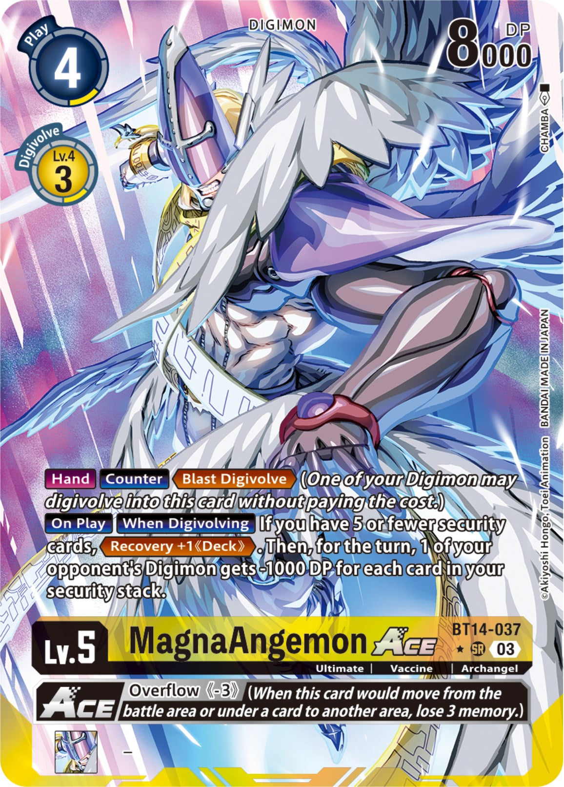 MagnaAngemon Ace [BT14-037] (English Exclusive Alternate Art) [Blast Ace] | Event Horizon Hobbies CA