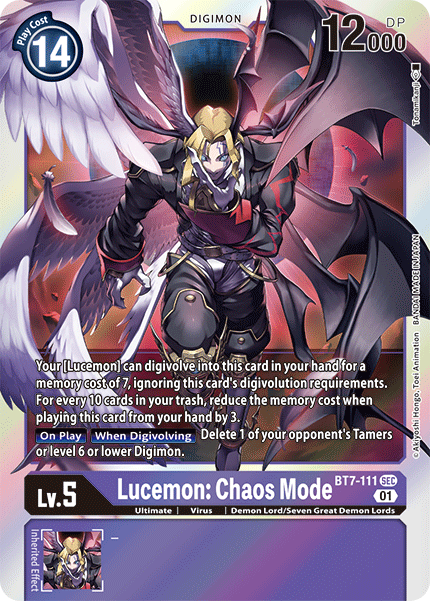 Lucemon: Chaos Mode [BT7-111] [Next Adventure] | Event Horizon Hobbies CA