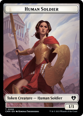 Human Soldier // Elemental (0025) Double-Sided Token [Commander Masters Tokens] | Event Horizon Hobbies CA