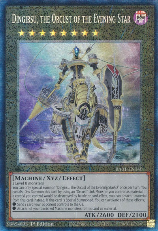 Dingirsu, the Orcust of the Evening Star [RA01-EN040] Prismatic Collector's Rare | Event Horizon Hobbies CA